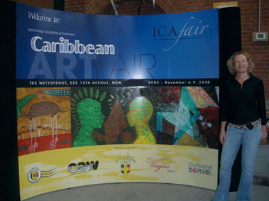 International Caribbean Art Fair exhibit display