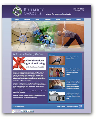 Blueberry Gardens Website