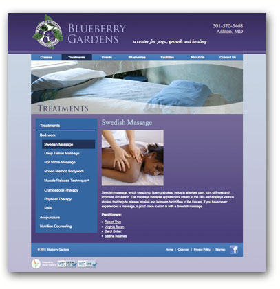 Blueberry Gardens Website