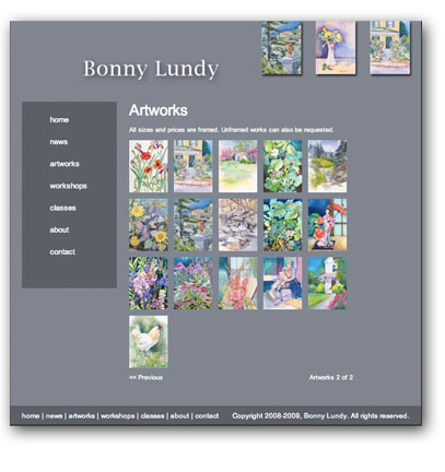 Bonny Lundy Website