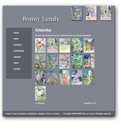 Bonny Lundy Website
