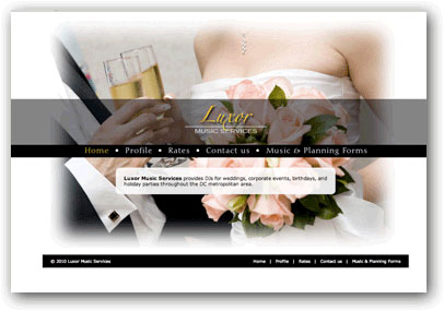 Luxor Music Services Website